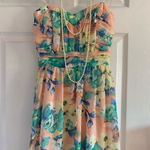 Fun strapless dress